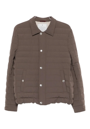 Brunello Cucinelli quilted jacket - Brown