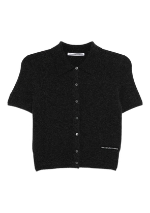 Alexander Wang logo-patched top - Grey