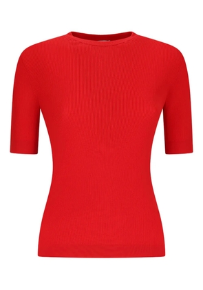 KHAITE Celina ribbed top - Red