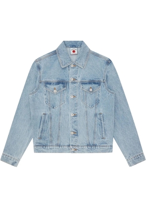 ICECREAM logo print denim jacket - Blue