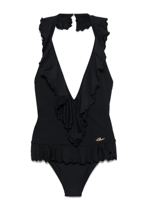 Chloé ruffled V-neck swimsuit - Black