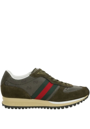 Gucci Re-Motion GG-monogram suede sneakers - Green