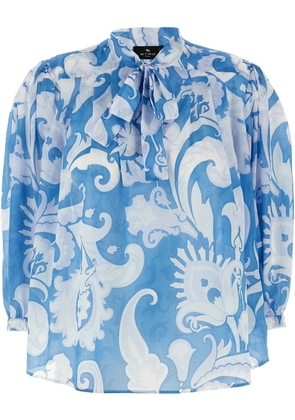ETRO paisley-print blouse - Blue