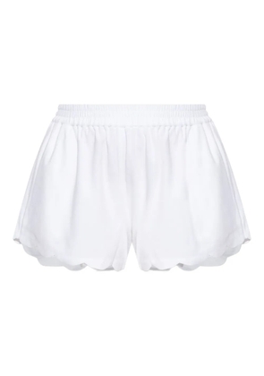 Marysia Bellini scallop-hem elastic-waist shorts - White
