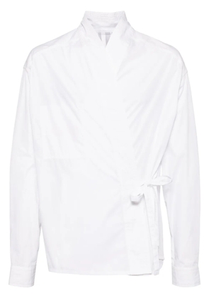 MORDECAI wrap shirt - White