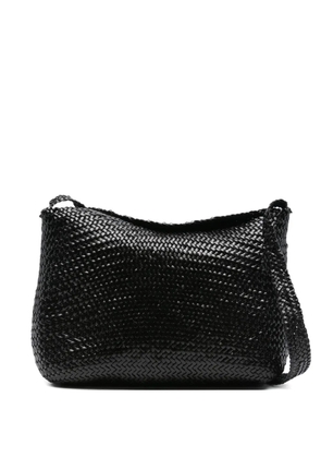DRAGON DIFFUSION Santa Marta woven-leather shoulder bag - Black