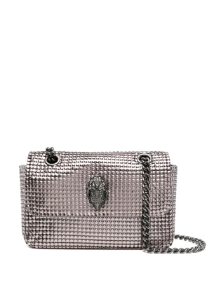 Kurt Geiger London Kensington Chainmail studded cross body bag - Grey