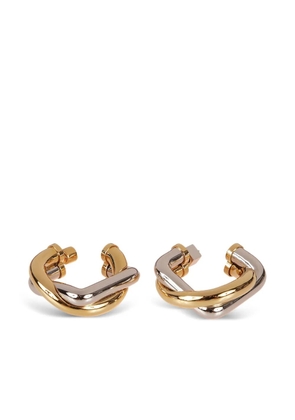 Jacquemus Doppio intertwined hoop earrings - Gold