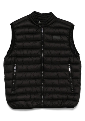 John Richmond quilted zip-up gilet - Black