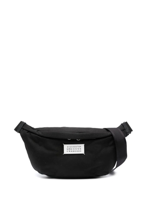 Maison Margiela logo-appliqué belt bag - Black
