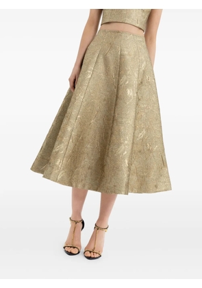 Rebecca Vallance Solana metallic midi skirt - Gold