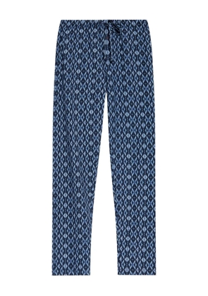 Hanro geometric-print drawstring trousers - Blue