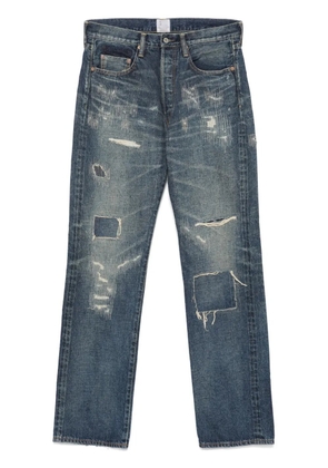 Junya Watanabe MAN distressed-effect jeans - Blue