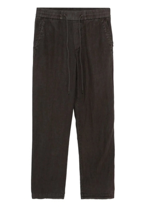 James Perse linen straight-leg trousers - Grey