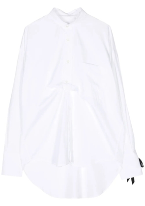 marina yee draped cotton shirt - White