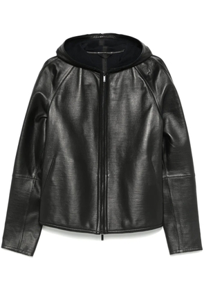 Emporio Armani leather jacket - Black