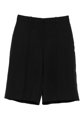 Jil Sander frayed-hem shorts - Black