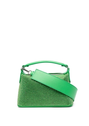 LIU JO small rhinestone-embellished satchel - Green