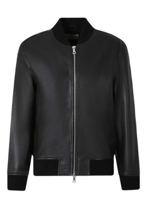Officine Generale zip-front bomber jacket - Black