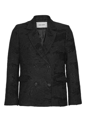 Henrik Vibskov textured double-breasted blazer - Black