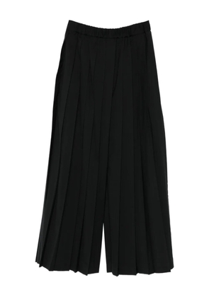 Junya Watanabe pleated wide-leg trousers - Black
