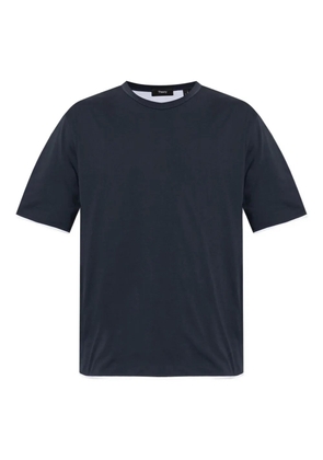Theory contrasting-trim T-shirt - Blue