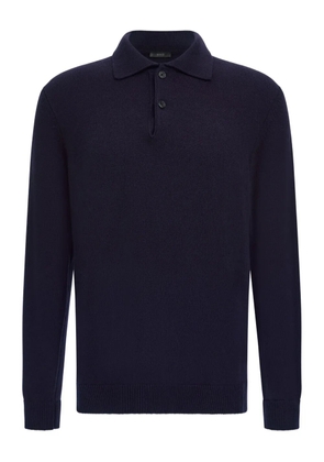 Boggi Milano buttoned polo shirt - Blue