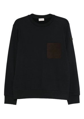Moncler patch-pocket sweatshirt - Blue