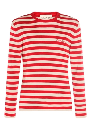 Valentino Garavani striped wool T-shirt - Neutrals