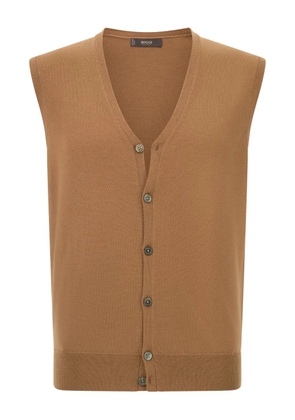 Boggi Milano wool waistcoat - Brown