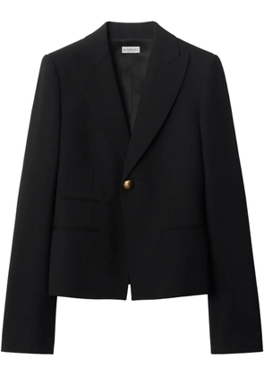 Burberry wool single-breasted blazer - Black