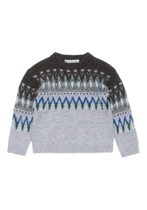 Acne Studios fairislepattern wool sweater - Grey