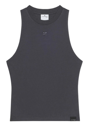 Courrèges drop-armholes tank top - Grey