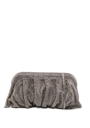 Benedetta Bruzziches beaded pleated clutch bag - Silver