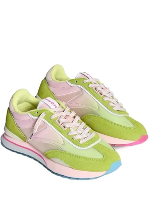 Hoff ombre panelled low-top sneakers - Green
