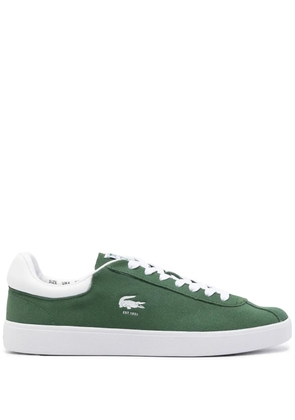 Lacoste logo-debossed suede sneakers - Green