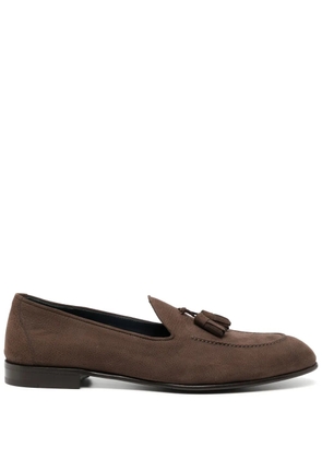 Brioni leather loafers - Brown