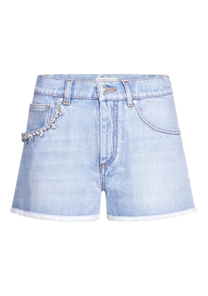 AREA crystal-embellished shorts - Blue