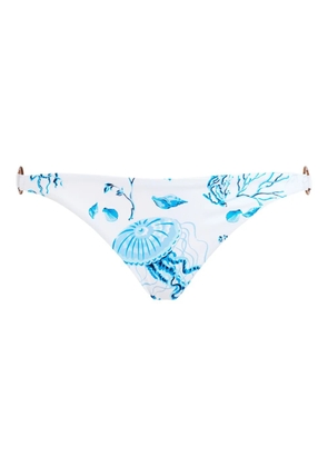 Vilebrequin Medusa And Shells bikini bottoms - White