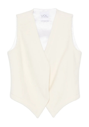 Vestiaire d'un Oiseau Libre sleeveless V-neck waistcoat - White
