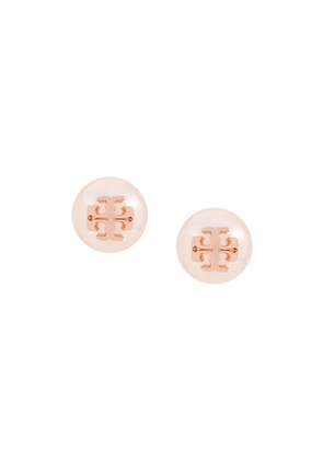 Tory Burch double-T stud earrings - Pink