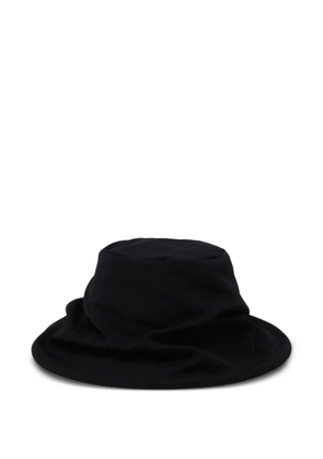 Y's draped bucket hat - Black