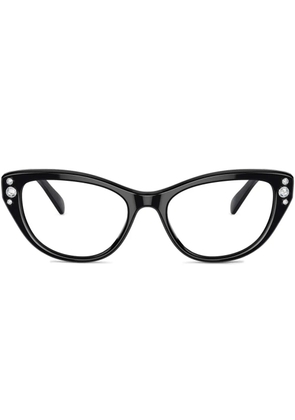 Swarovski Eyewear crystal-embellished glasses - Black