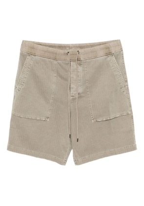 James Perse herringbone twill shorts - Neutrals