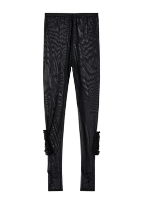 Melitta Baumeister ruffle-detail leggings - Black