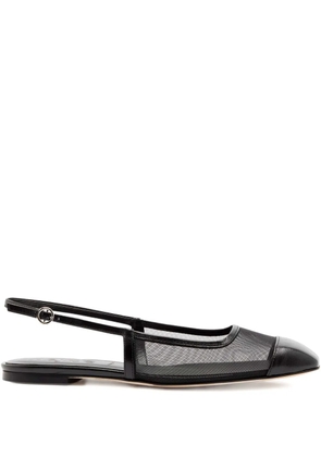 Aeyde Geraldine slingback flat pumps - Black