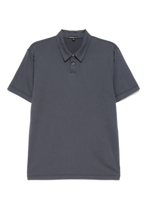 James Perse brushed lotus polo shirt - Blue
