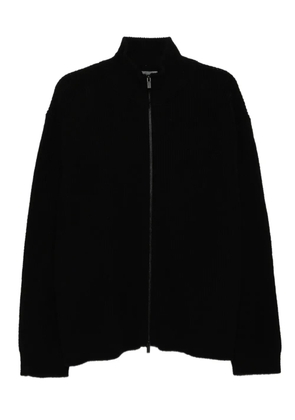 Yohji Yamamoto zip-up cardigan - Black