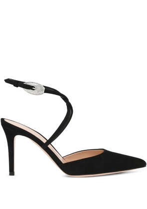 Gianvito Rossi 85mm Jungle Mamba slingback pumps - Black