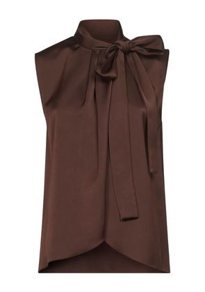 Blanca Vita tie-collar blouse - Brown